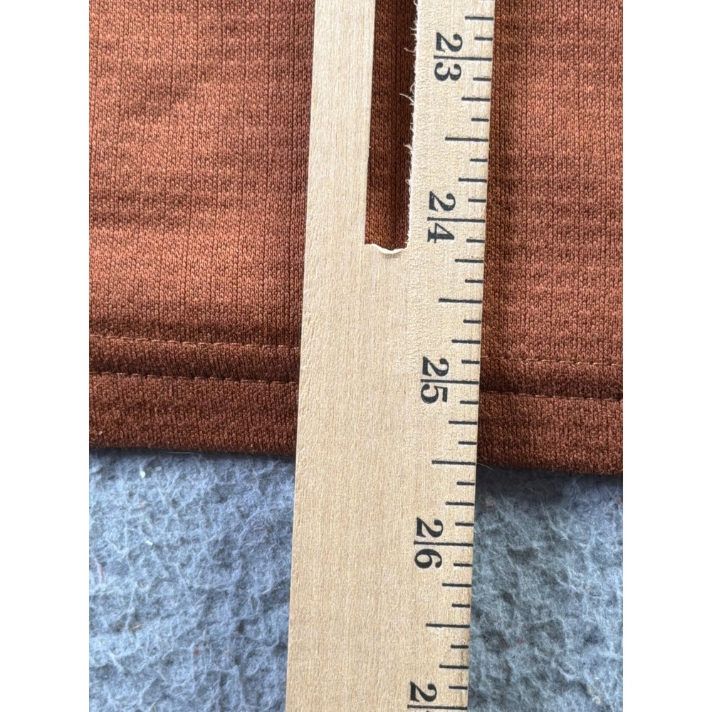 Coalatree The Baseline Midlayer Hoodie Orange Full Zip Waffle Knit Fleece Mens S - Picture 9 of 10